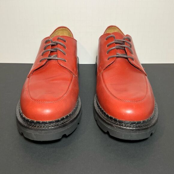 Womens COLE HAAN Country Red Leather Waterproof Oxfords / Shoes 8.5 Medium - Picture 2 of 8